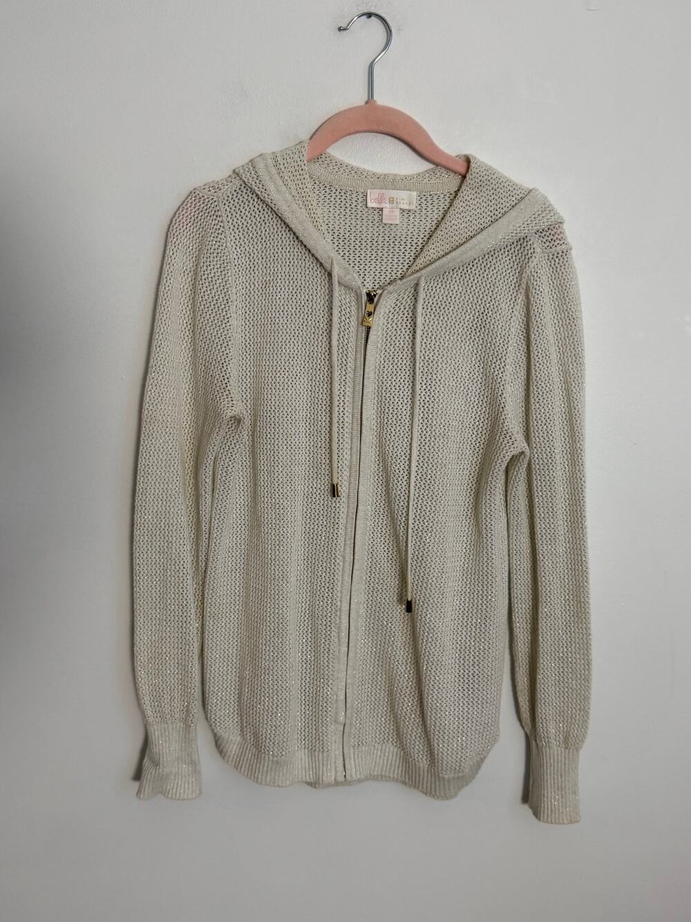 Belle Kim Gravel Knit Light weight jacket size XS